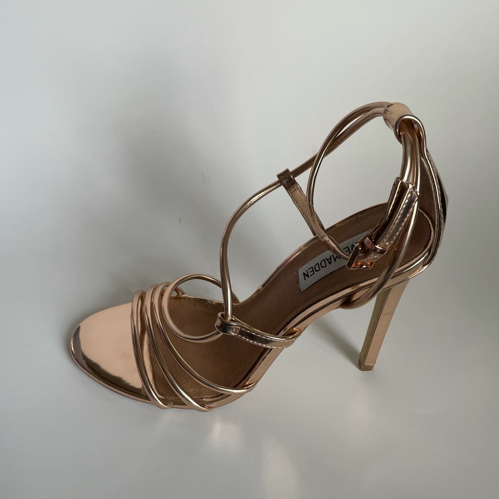 Rose Gold Metallic Heels